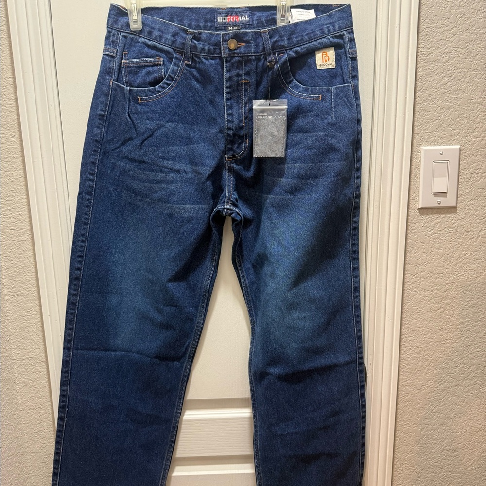 Classic Indigo Relaxed Fit Jeans fire resistance